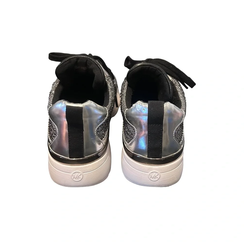 Michael Kors Trendy Jada Trainer Glitter Sparkle Sneakers Size 8